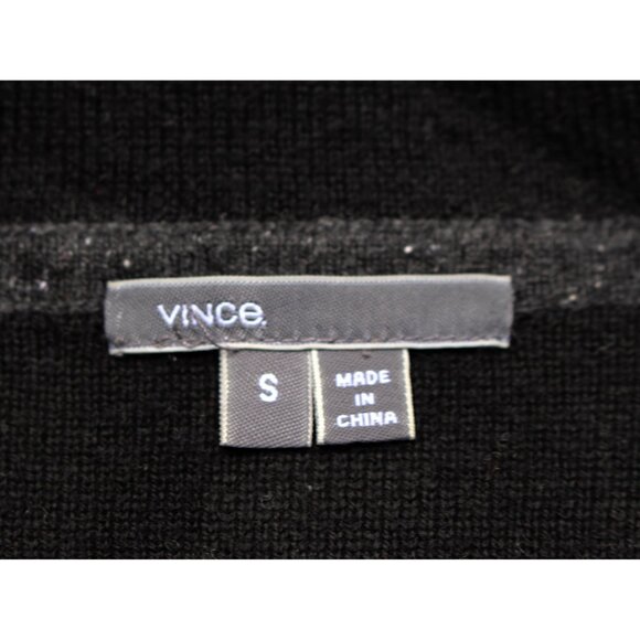 Vince - Wool + Cashmere Blend Double Face Sweater Coat + Leather, Sml Oversize - Picture 4 of 13